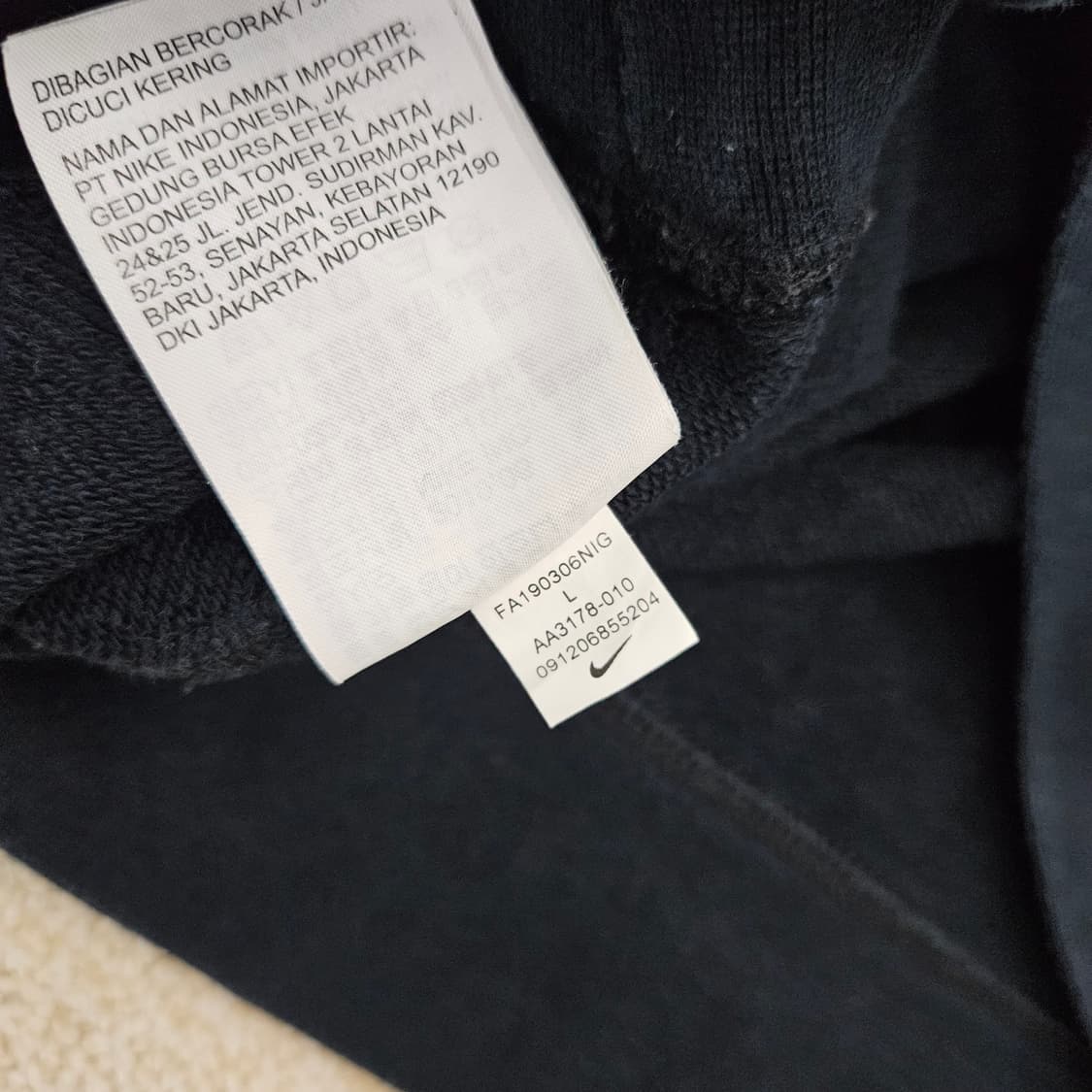 [100] 나이키 스몰로고 스우시 맨투맨 티셔츠 1027JM1 상품이미지6