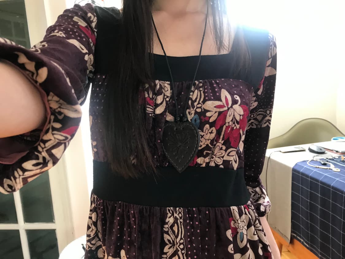 vintage velvet pattern one-piece 상품이미지1