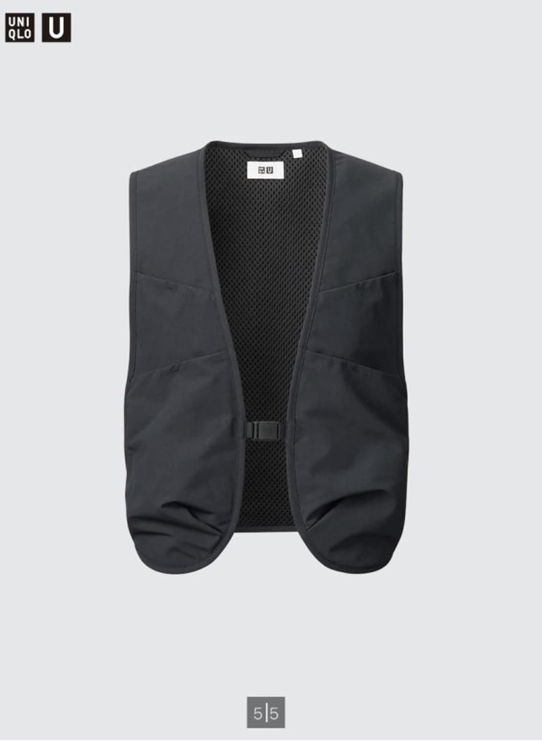 유니클로U/ 유틸리티 베스트 블랙/ M 상품이미지1