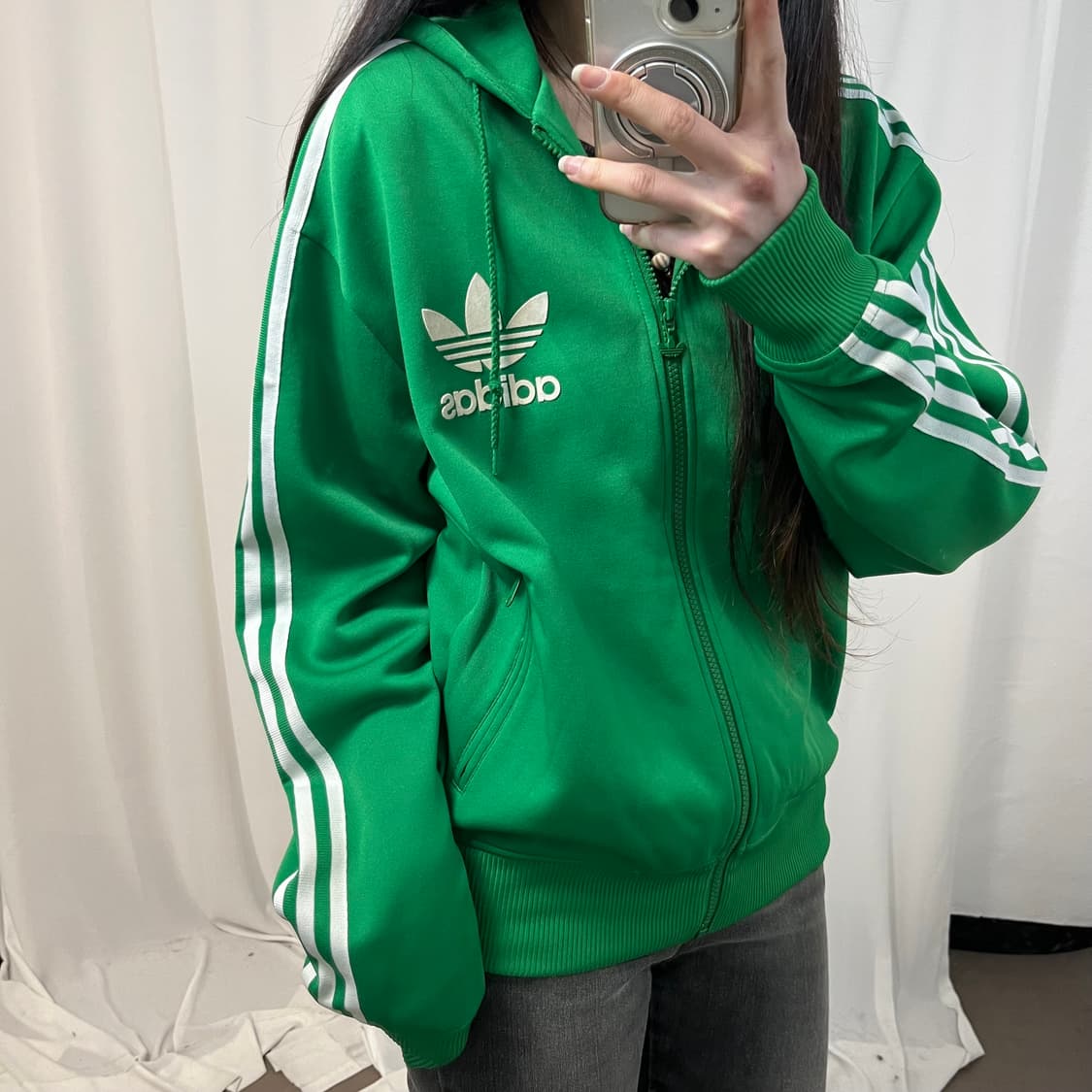 Adidas Green Flack Track Jacket 상품이미지2