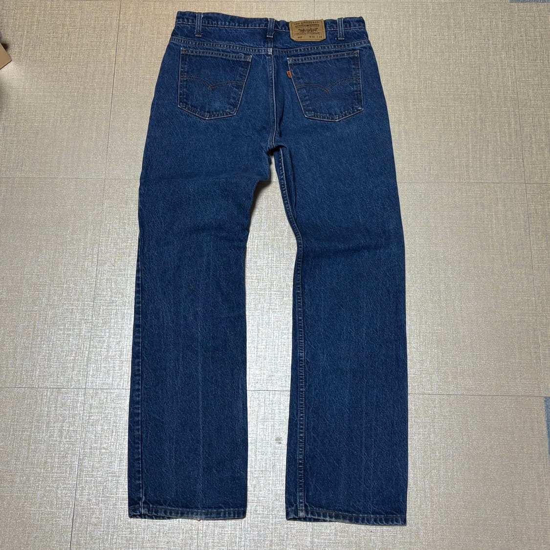 90s USA 🇺🇸 리바이스 517 오렌지탭 데님 청바지 중청 상품이미지5