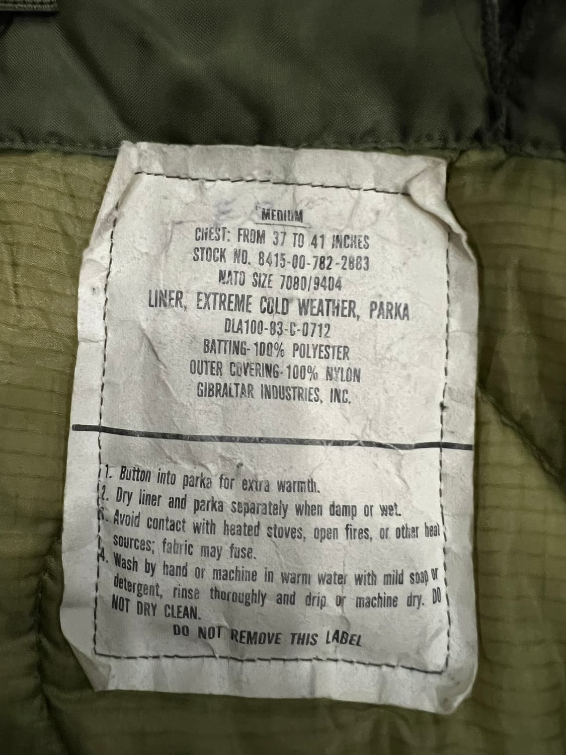 (M) M65 피쉬테일 오리지널 개파카 풀셋 상품이미지4