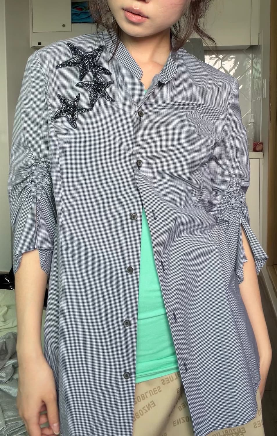MOJO.S.PINE star glitter shirts 상품이미지2