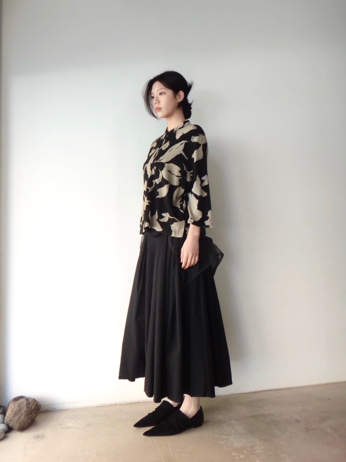 Flower leaf glittery top 상품이미지4