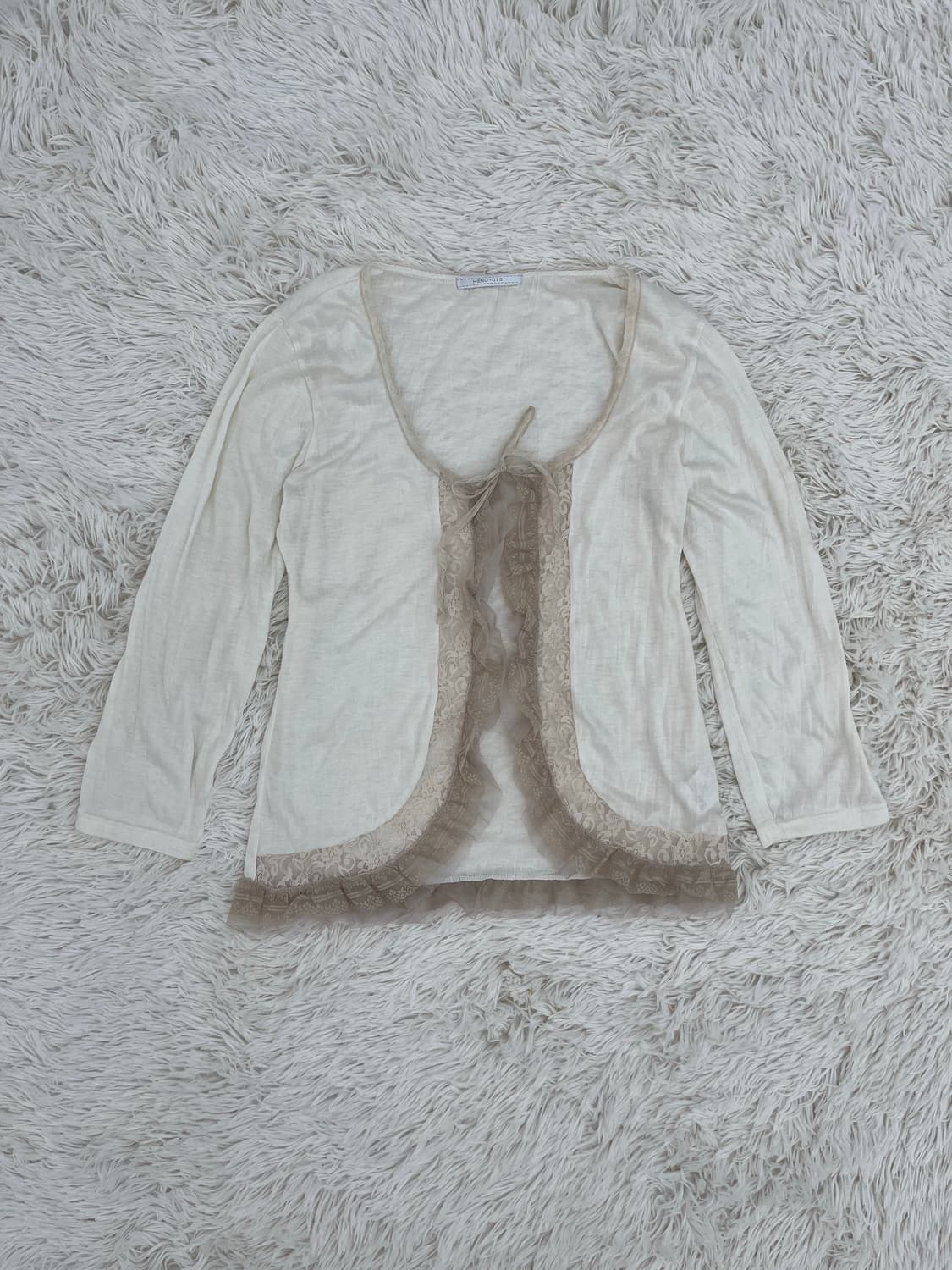 아이보리베이지레이스가디건 상품이미지1