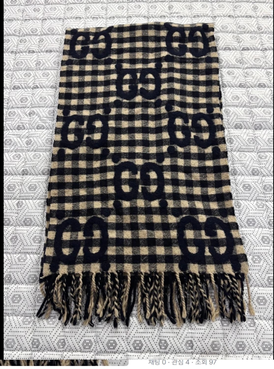 구찌 체크 머플러 상품이미지3