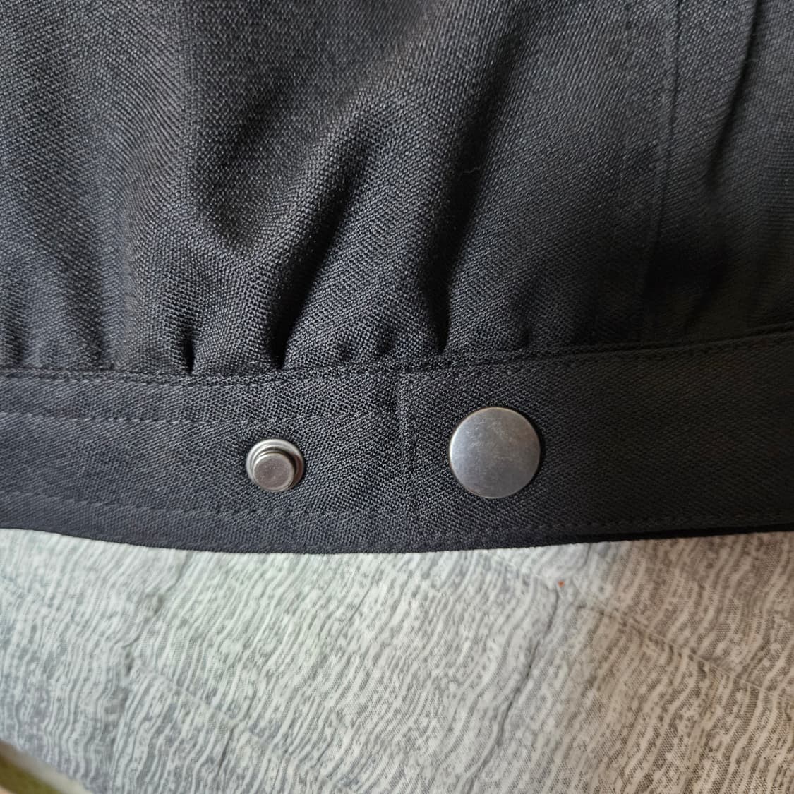 알렌느 울 카펜터 디테일 바이커 자켓 블랙 2사이즈 상품이미지9