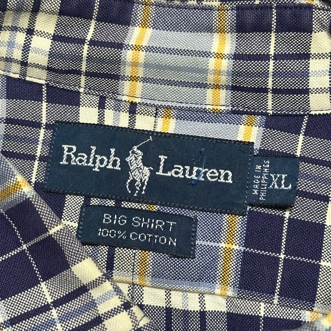 XL 폴로랄프로렌 오버핏 퍼플체크 코튼 셔츠  상품이미지4