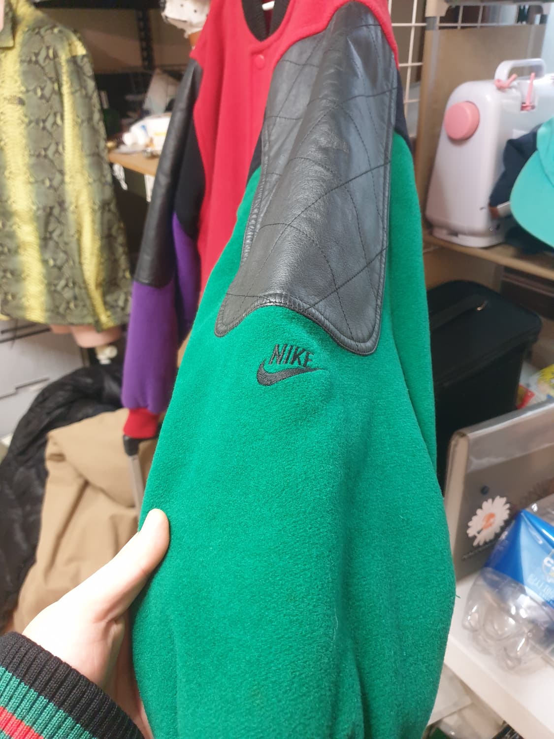 조던 AIR 컬러 블록 바시티 자켓 스타장 빈티지 삼나스포츠 xl 105 상품이미지3