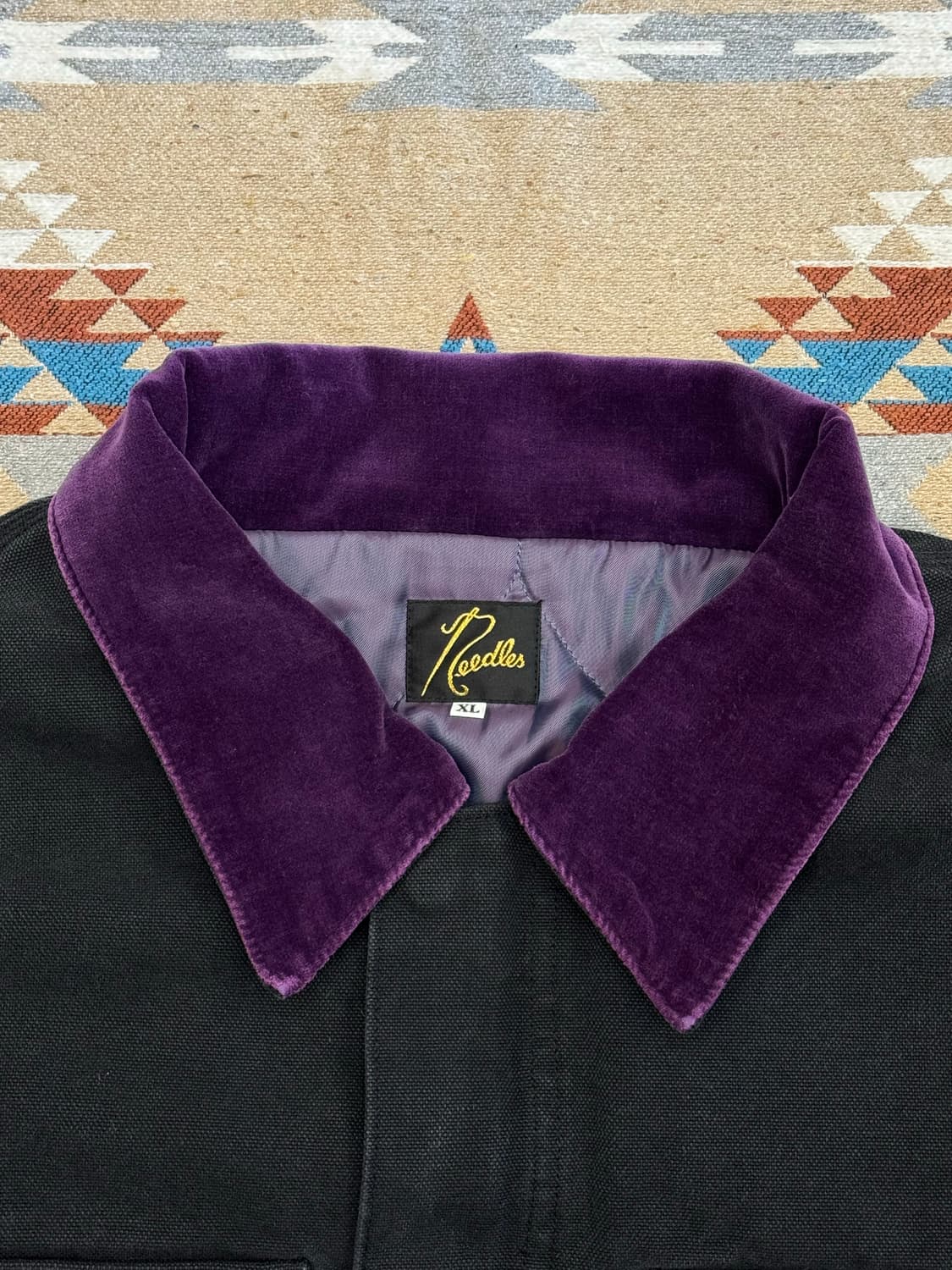 [XL][110] 니들스 16oz 코튼 캔버스 럼버잭 코트 블랙 상품이미지2