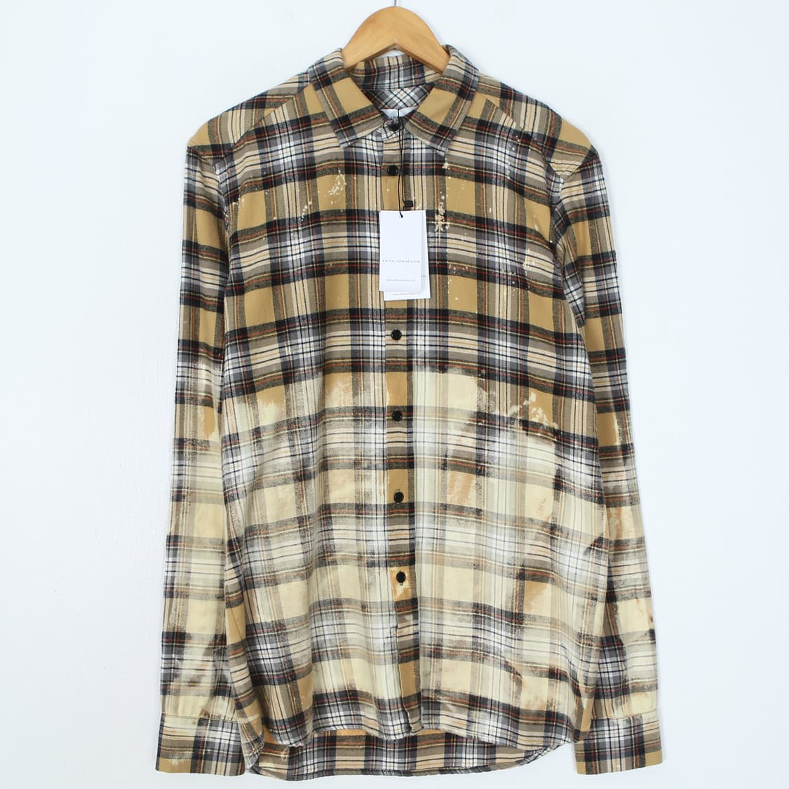 페이스커넥션 PLAID BLEACHED 셔츠 상품이미지1