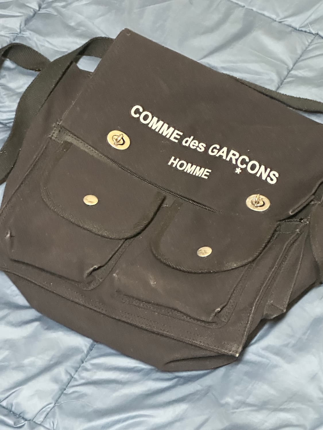 꼼데가르송 옴므 텐꼬르소꼬모 캔버스 크로스백 상품이미지1