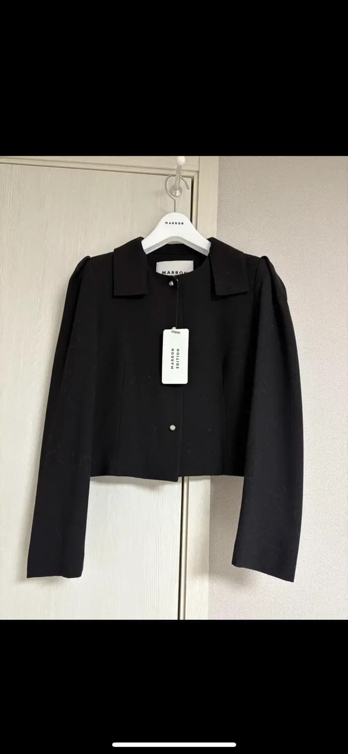 마론에디션 블랙 크레페 세레머니 탑 블랙 상품이미지3