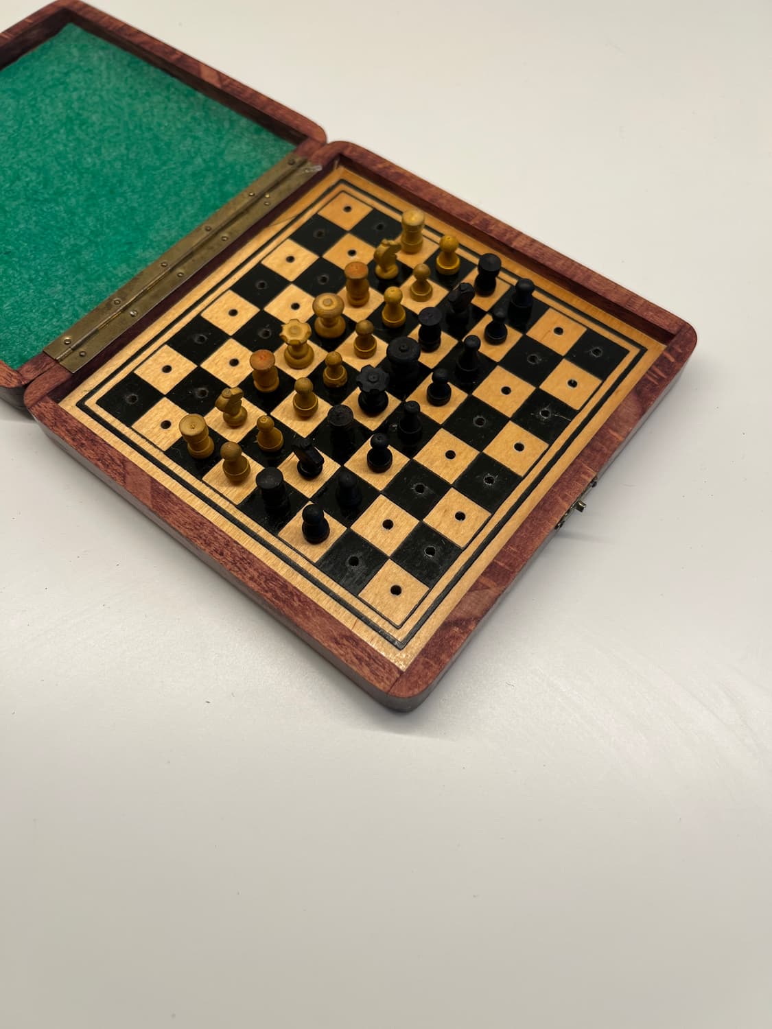 빈티지 휴대용 우든 체스게임 상품이미지5