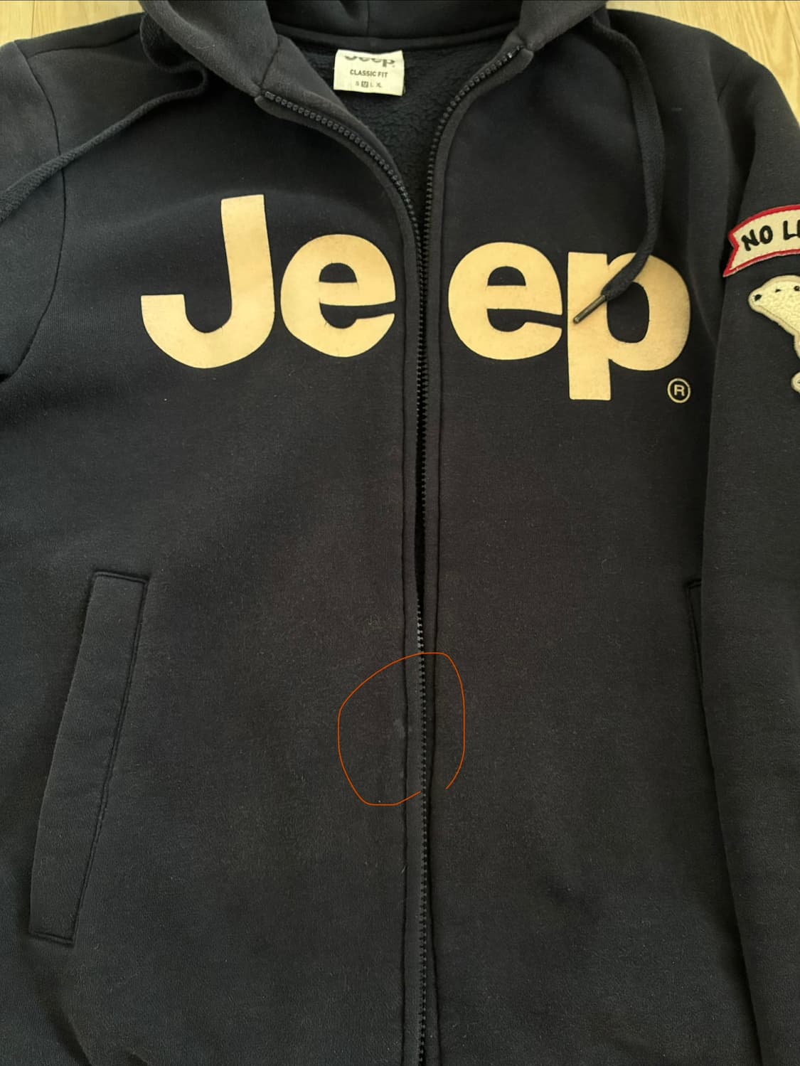 지프폴라베어 단종 후드집업 상품이미지2