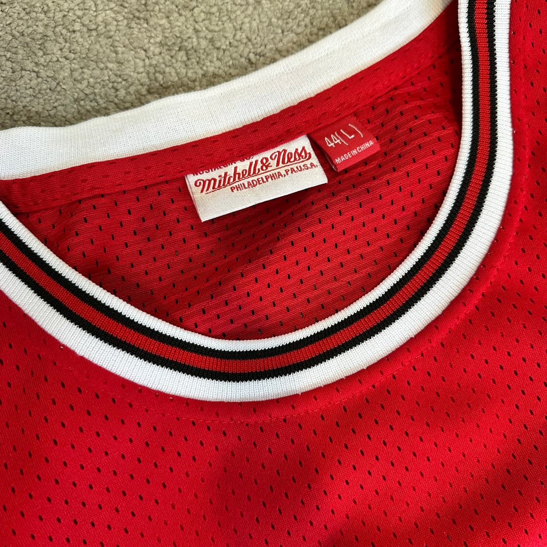 미첼엔네스xNBA 시카고불스 데니스로드맨 농구 저지L 상품이미지3