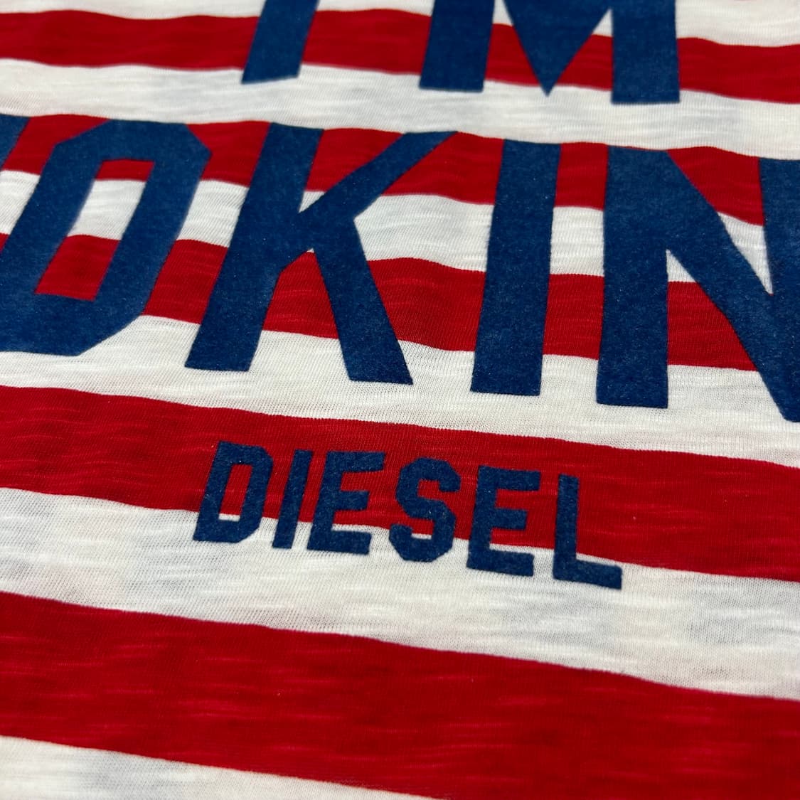 M) DIESEL 16ss joking 라운드넥 반팔 티셔츠 미사용품 상품이미지5