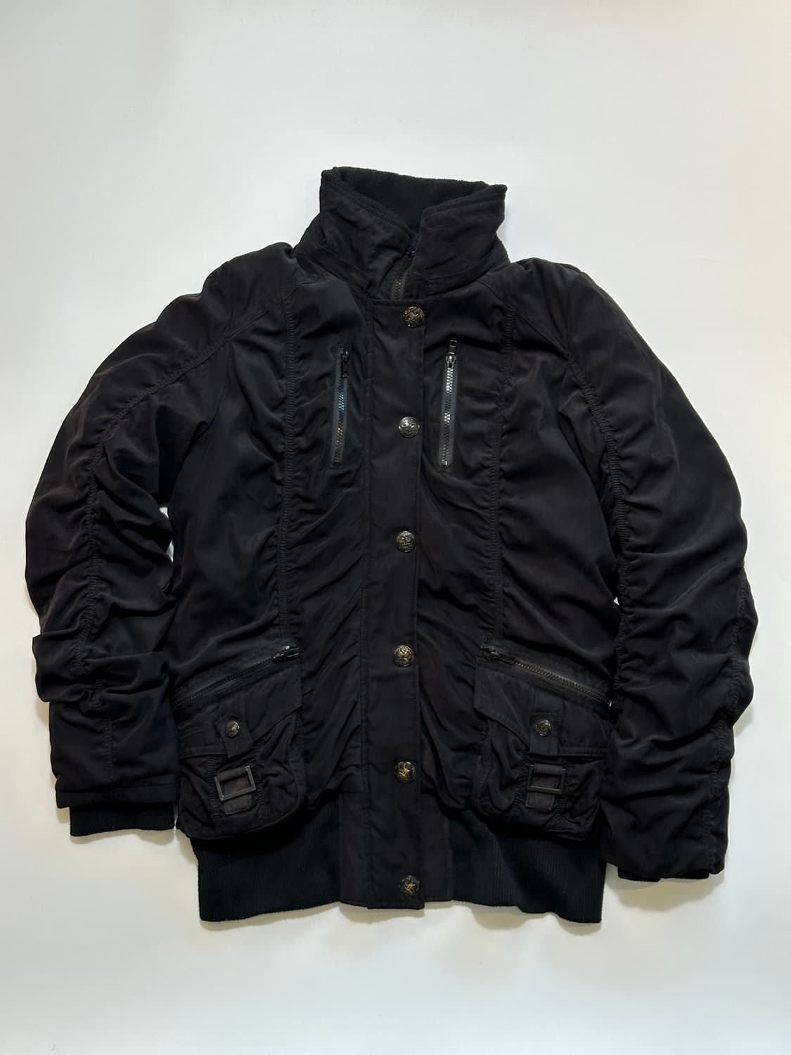 빈티지 블랙 퀄티드 아우터 상품이미지8