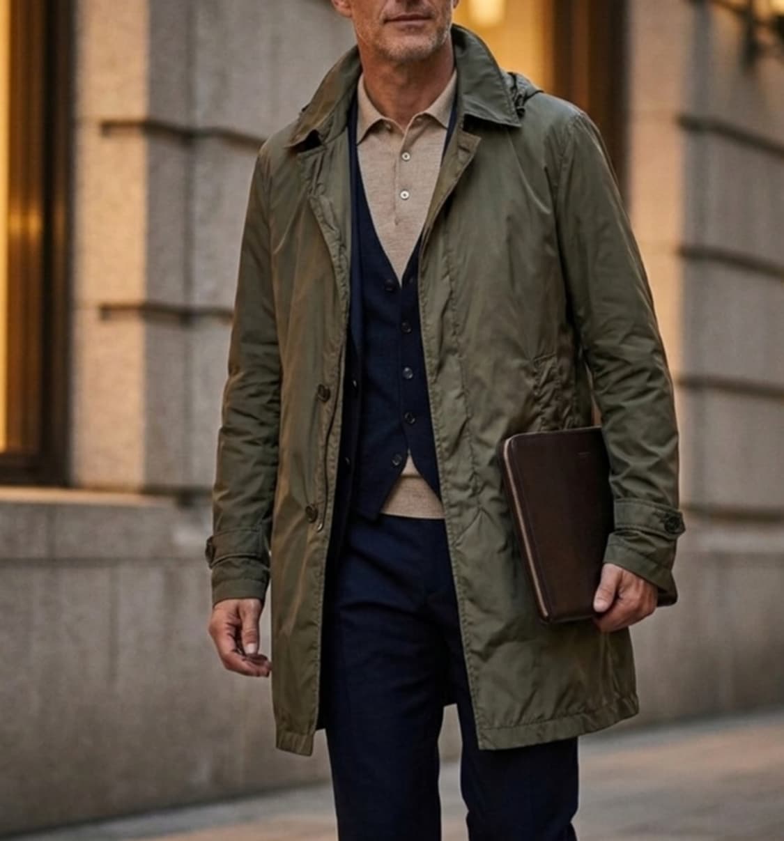 [105-110]에르노 이탈리아 정품 간절기 후드 자켓 상품이미지1