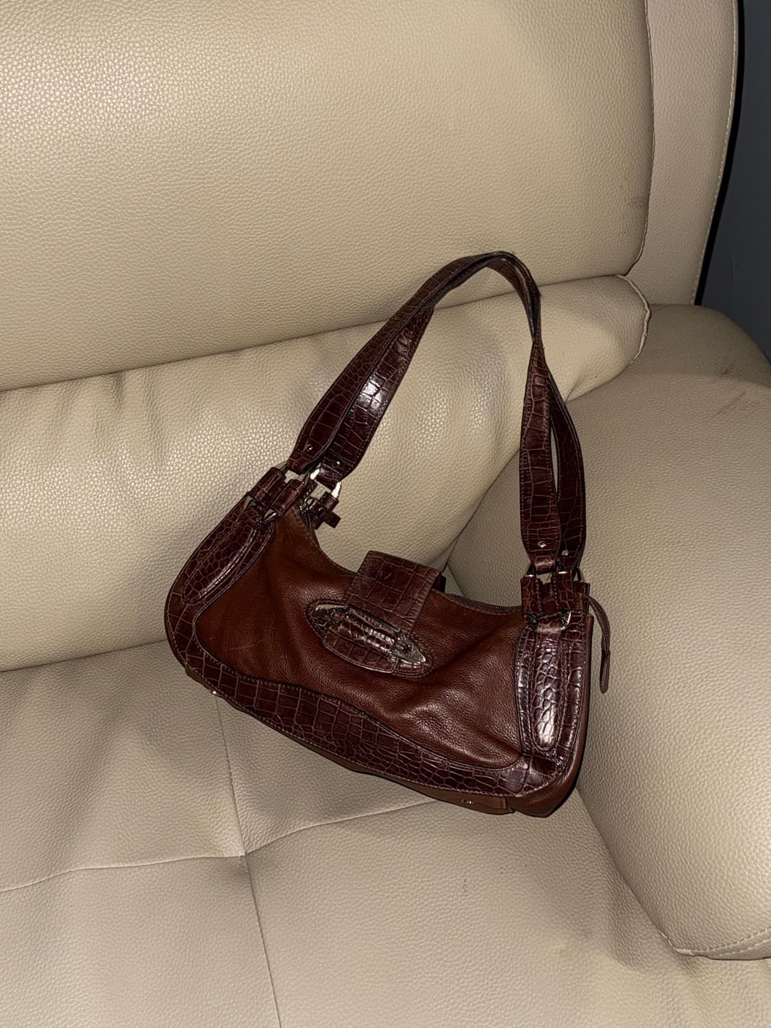 00s real leather brown shoulder bag 상품이미지1