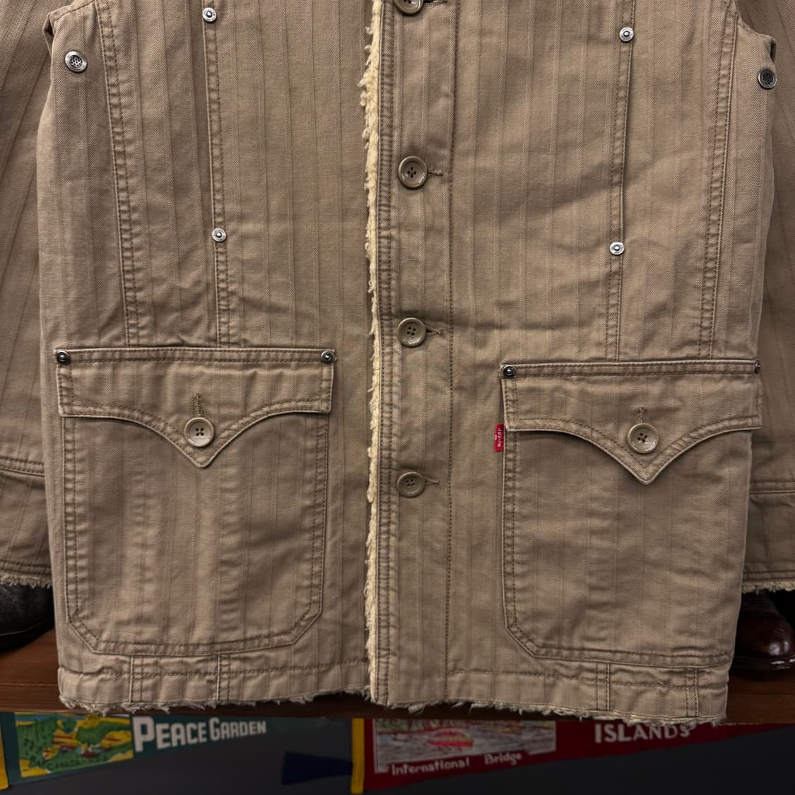 00s 리바이스 레드탭 웨스턴 포켓 쉐르파 초어 자켓 N220 상품이미지4