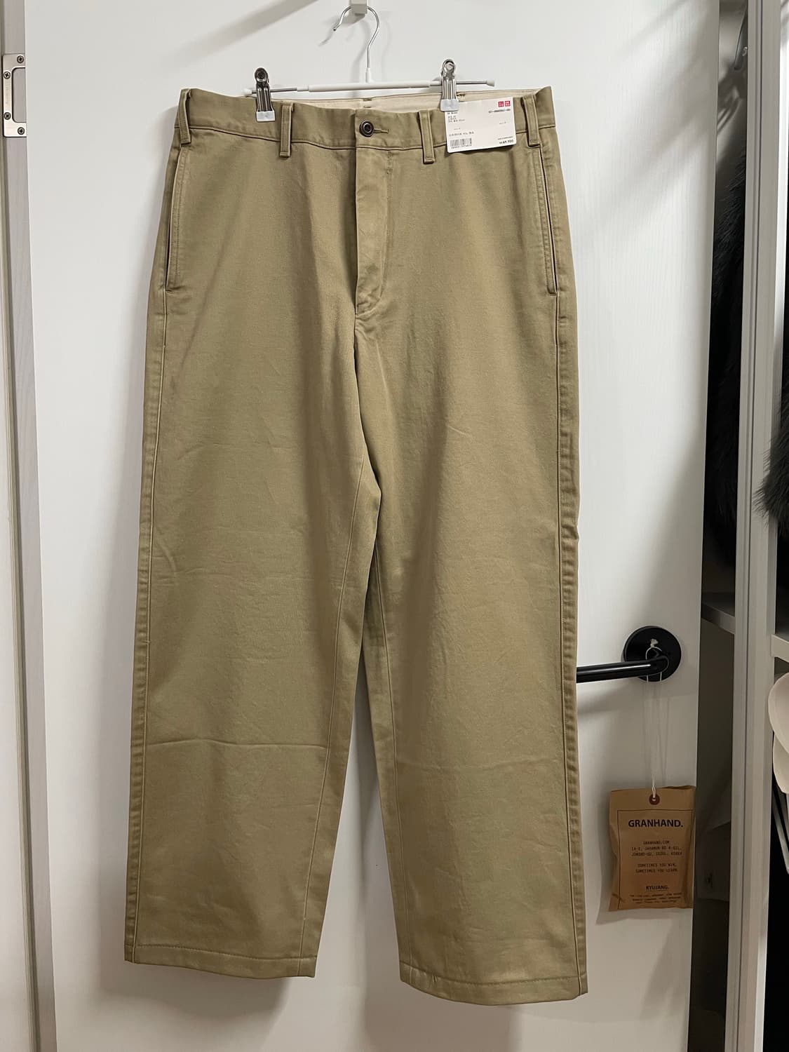 유니클로 스트레이트 치노 팬츠 브라운 85 상품이미지2