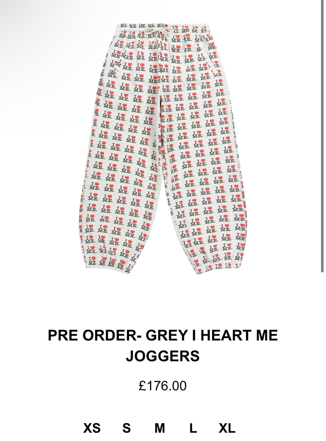 애슐리 윌리엄스  I HEART ME JOGGERS (XS) 구해요 상품이미지2