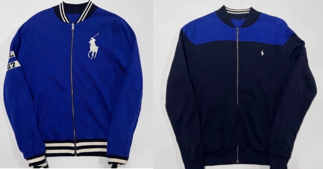 (유일매물)폴로 랄프로렌 리버시블 빅포니 블루 집업 자켓 상품이미지1