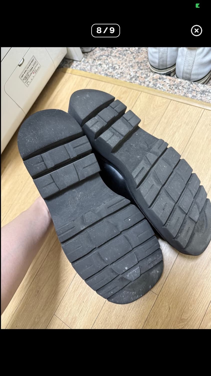 보테가 베네타 러그 하이킹 레이스업 슈즈 블랙 상품이미지7