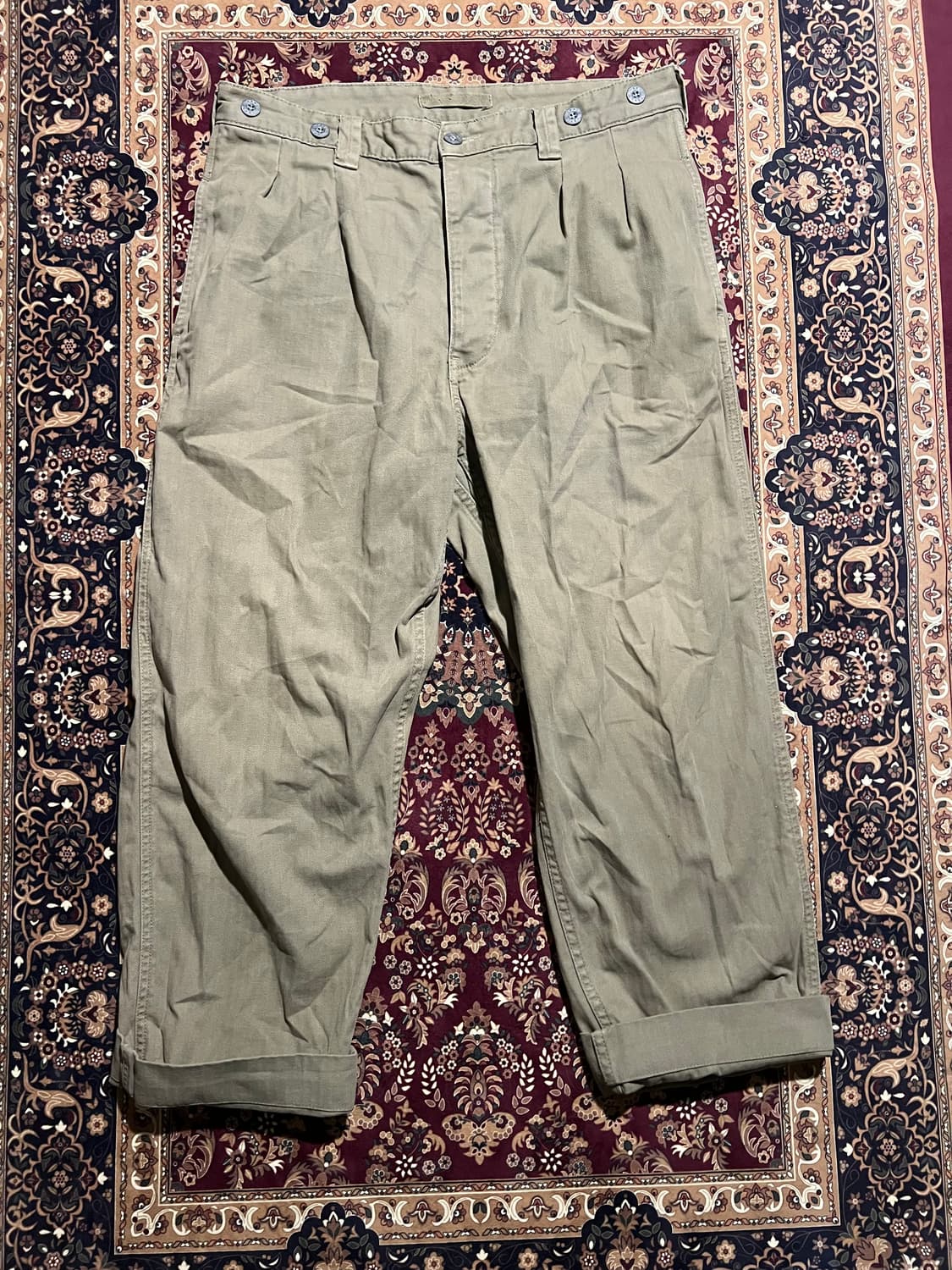 나이젤 카본 LYBRO 헤링본 워크 팬츠 올리브 상품이미지1