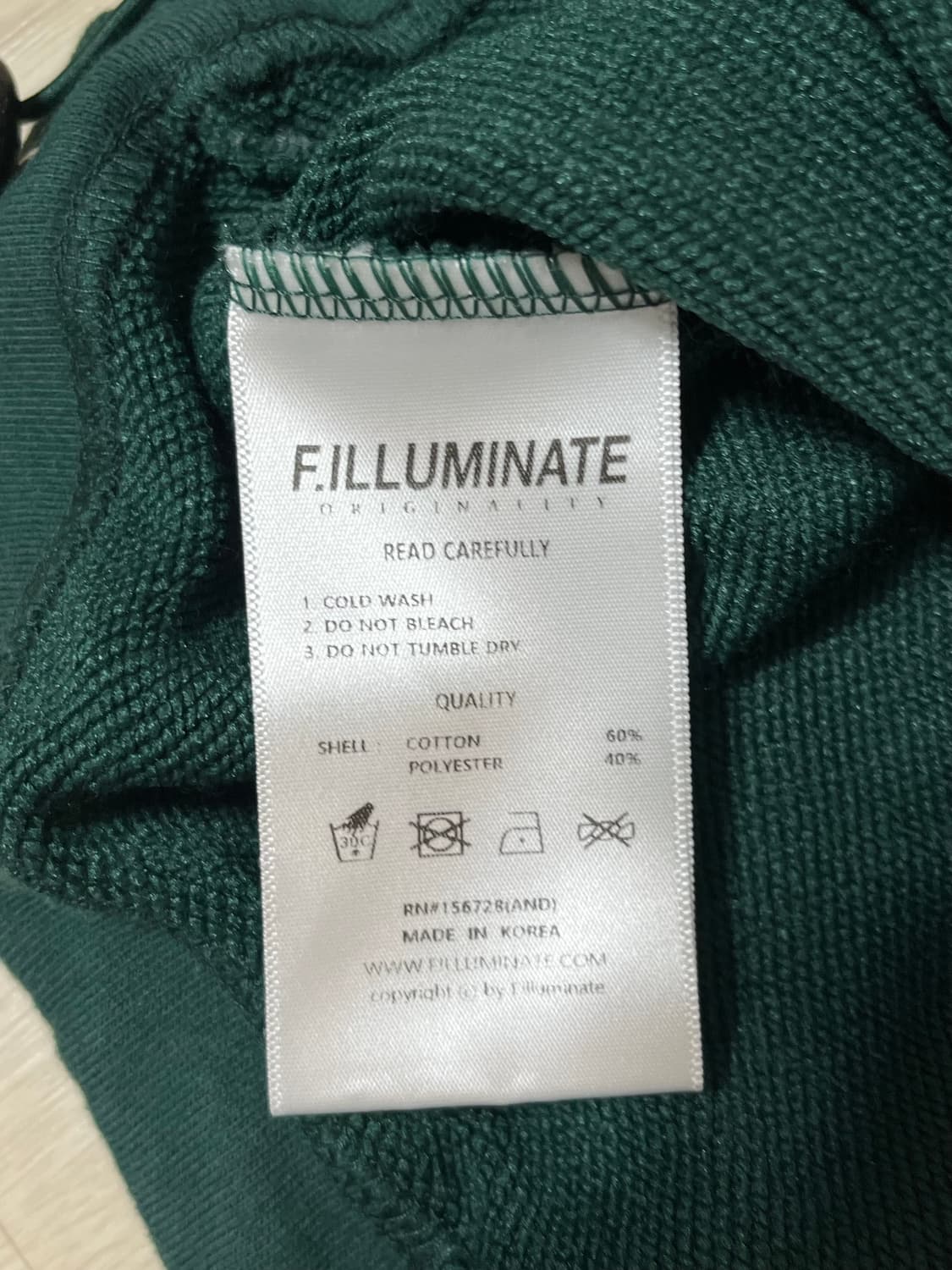 필루미네이트 오버핏 오리지널 트랙 스웨트 셔츠(그린) 상품이미지5