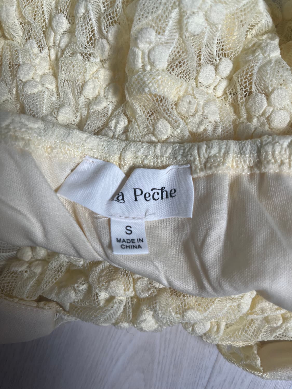 La Peche 레이스 홀터넥 탑 S (새제품) 상품이미지3