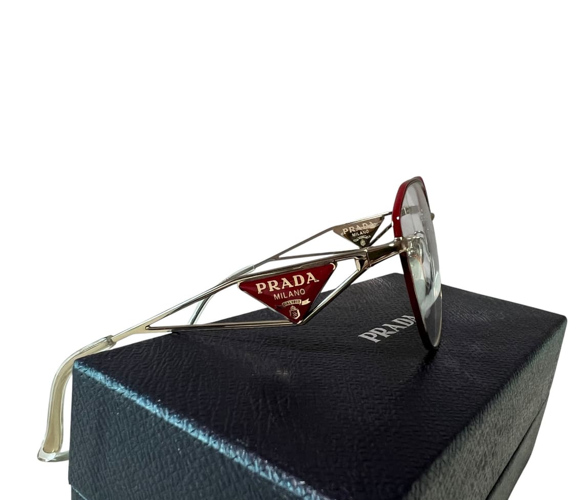 프라다 명품 골드 메탈 안경 여자명품 상품이미지4