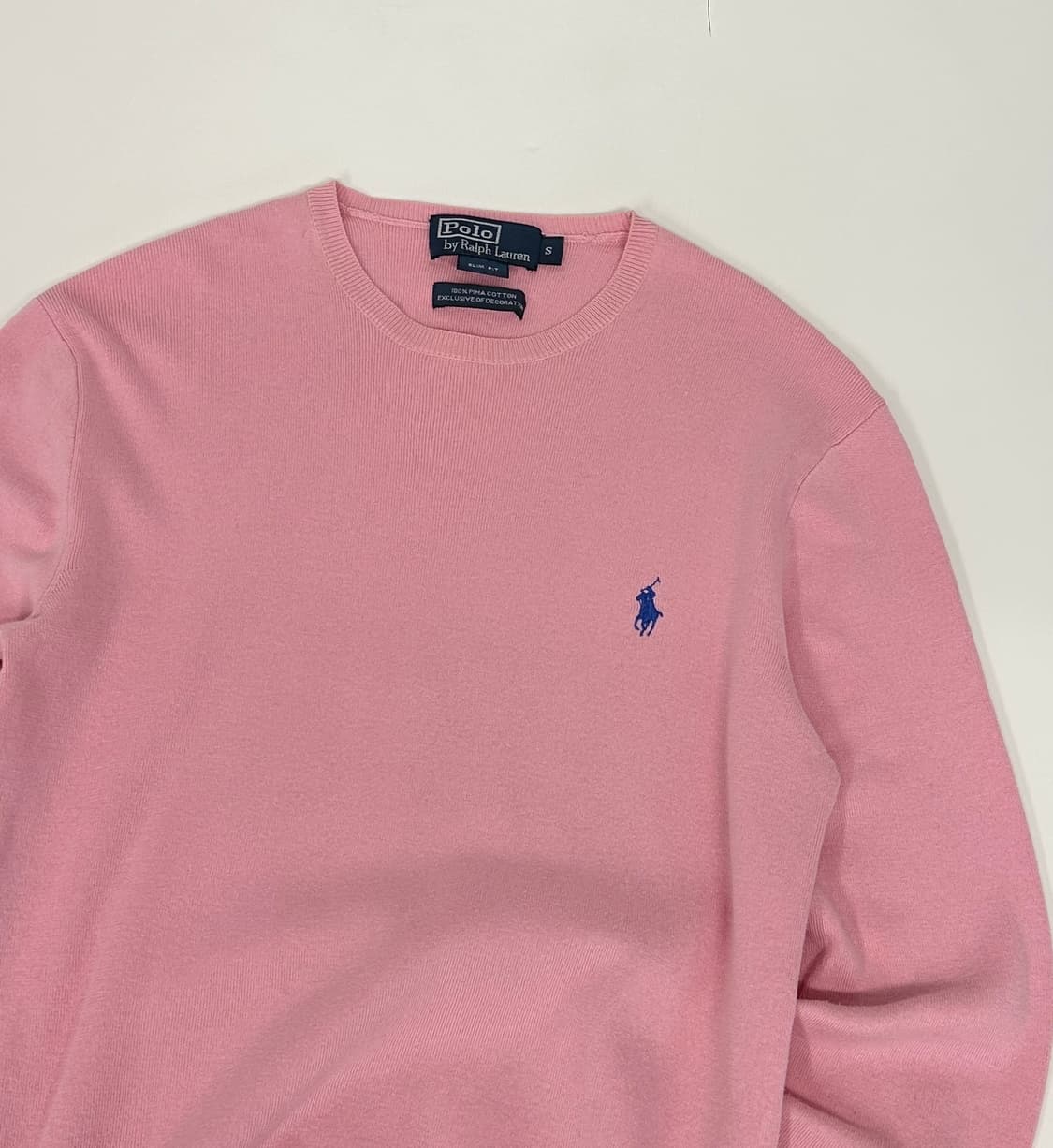 폴로 피마코튼 라운드 니트  상품이미지3