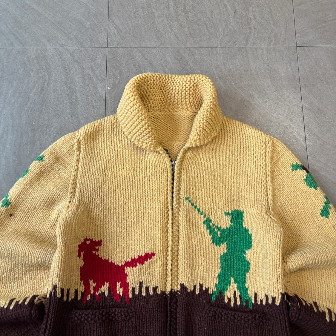 60~70년대 캐나다 생산 빈티지 헌팅 코위찬 자켓 상품이미지3