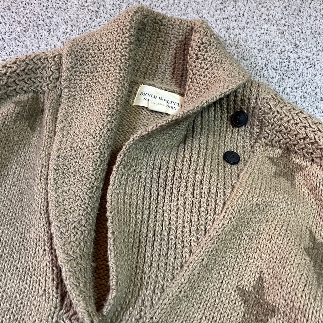 데님 앤 서플라이 숄카라 니트 가디건 상품이미지2