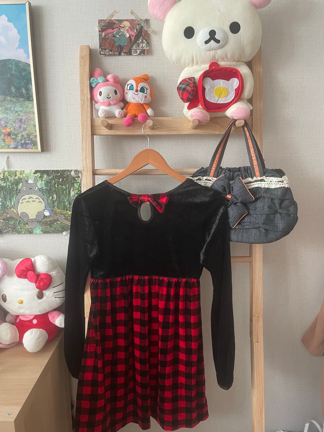 모리걸 빈티지 캐캐체 케이프 set 🖤♥️🎀 상품이미지6