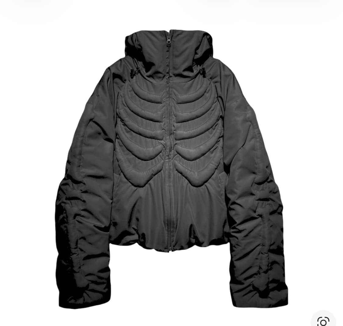 써저리 본 엠보싱 푸퍼 패딩 블랙 L 상품이미지1