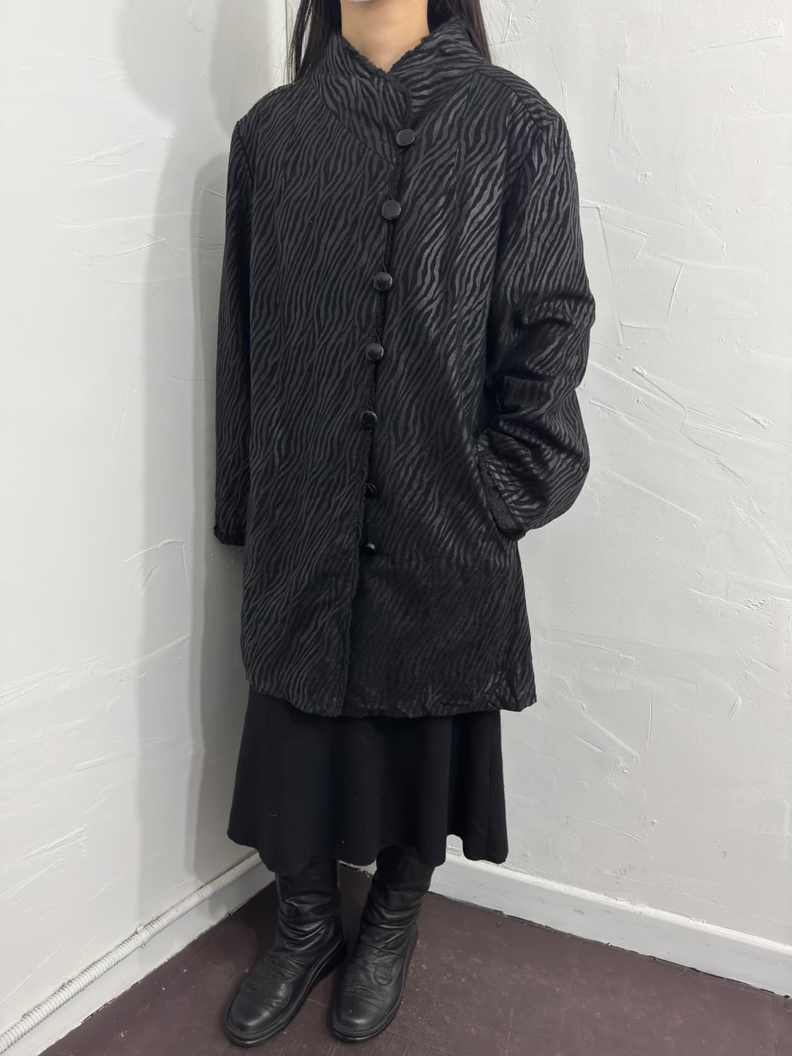 zebra fur coat 상품이미지4