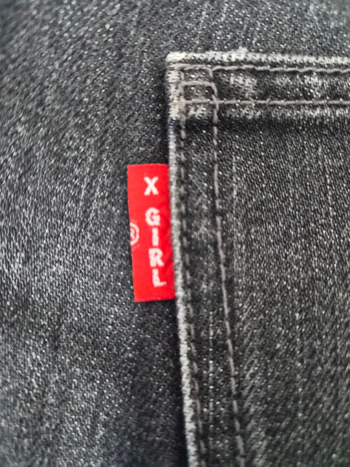 엑스걸Xgirl 블랙 데님 스커트 free사이즈 P-44 상품이미지5