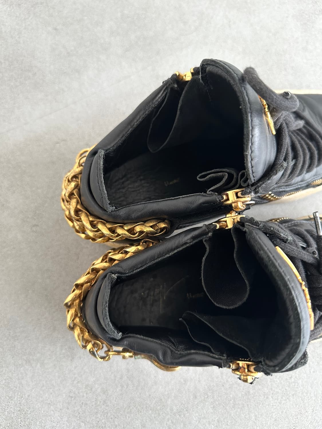 쥬세페자노티 오피움 블랙 체인 하이탑 스니커즈 상품이미지6