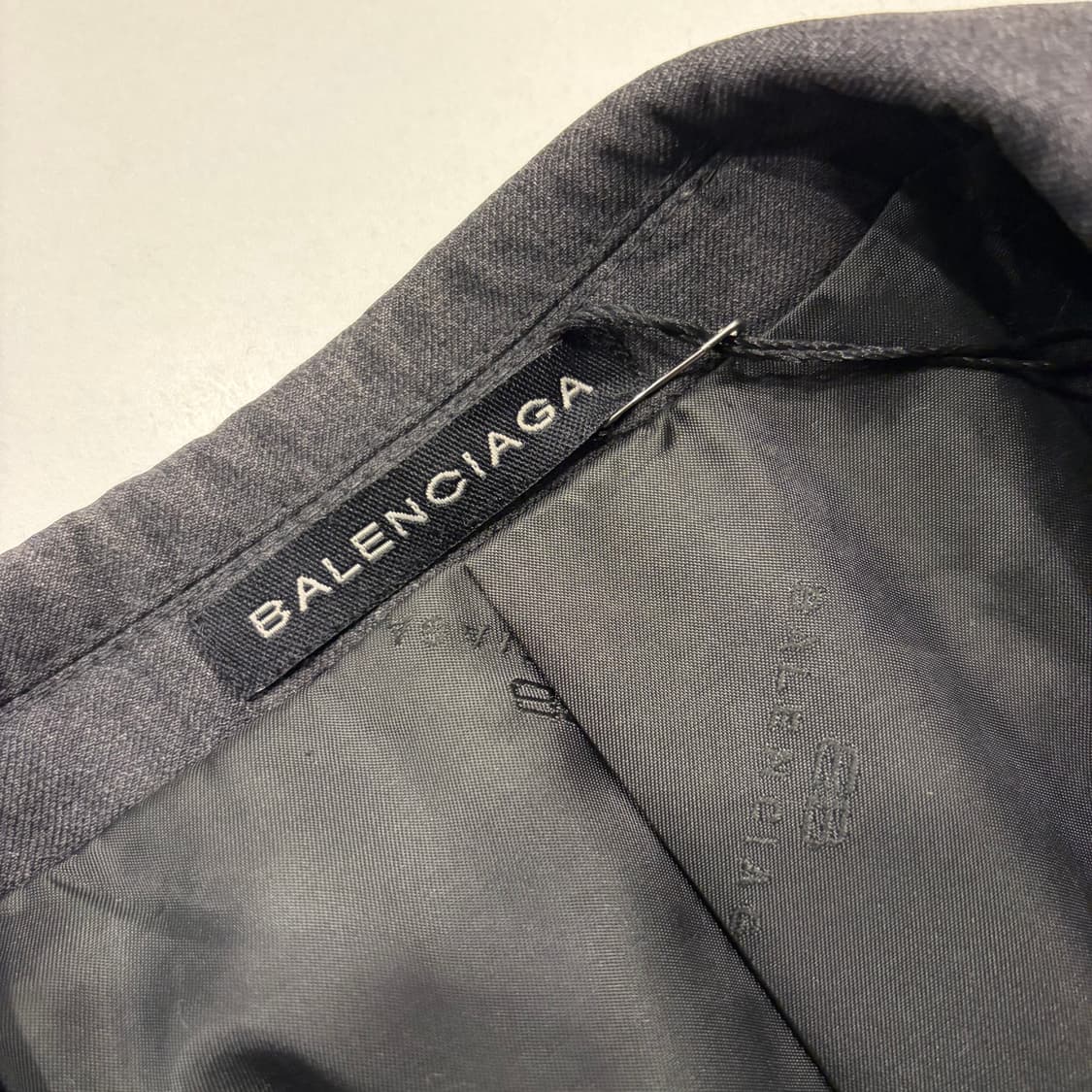 발렌시아가 뿌르옴므 빈티지 그레이 남성 정장 자켓 B697 상품이미지4