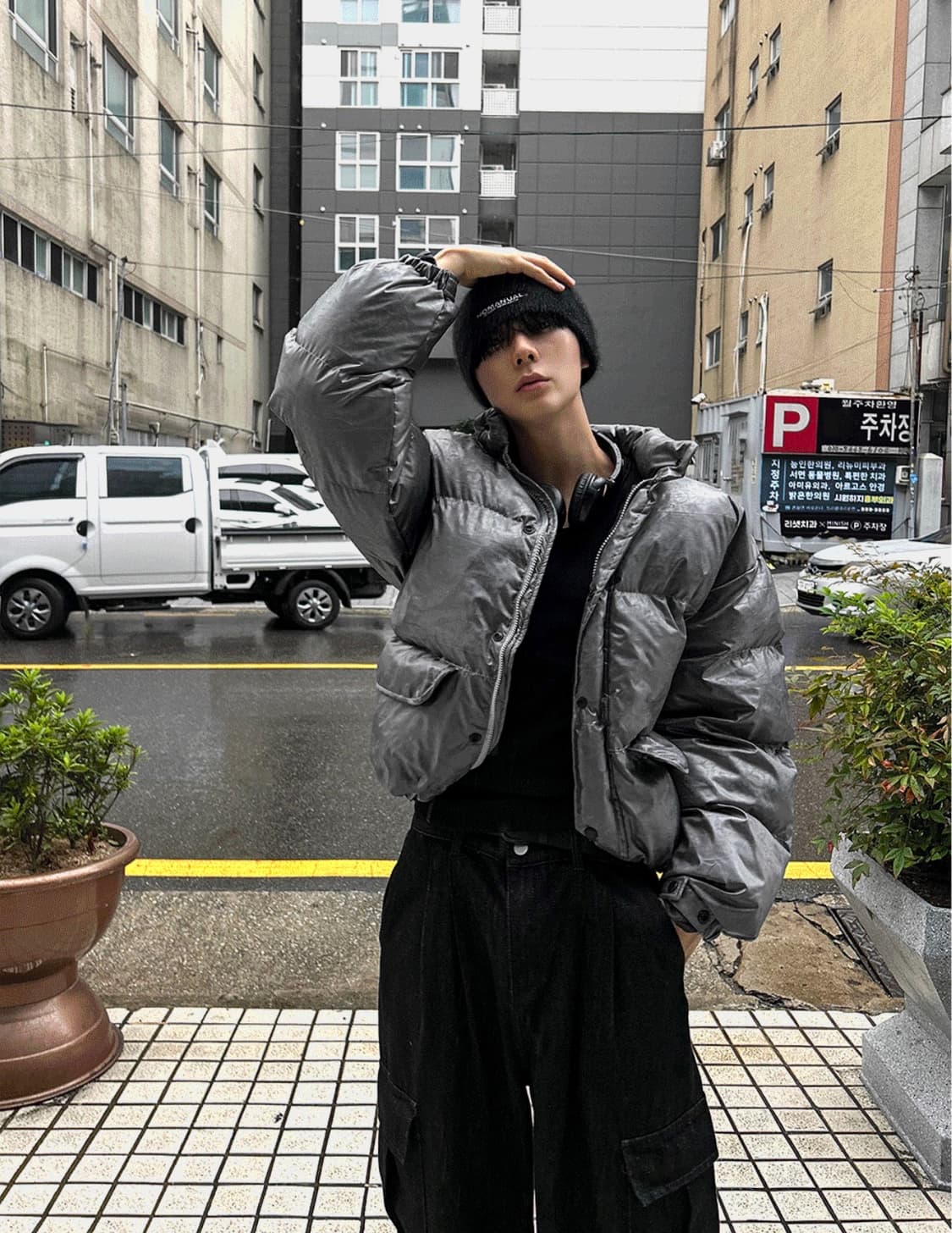 코시하루 키오프 메탈그레이 패딩 상품이미지1