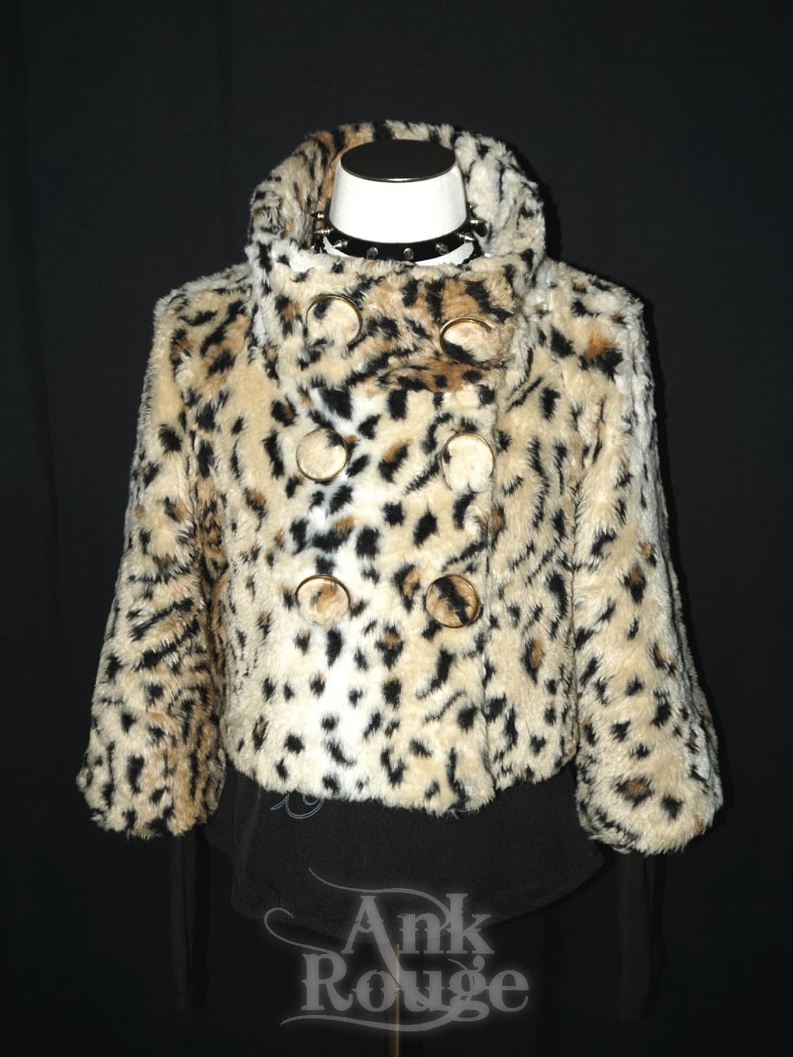(ank rouge) leopard gyaru fur jacket  상품이미지2