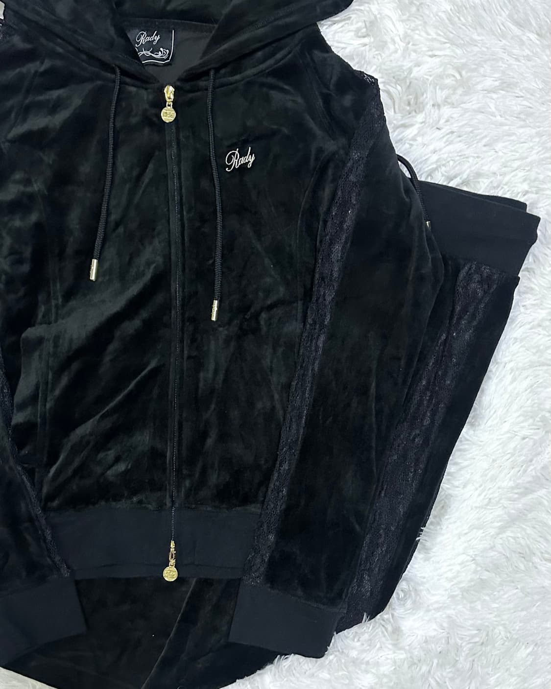 Velvet see-through setup 상품이미지4