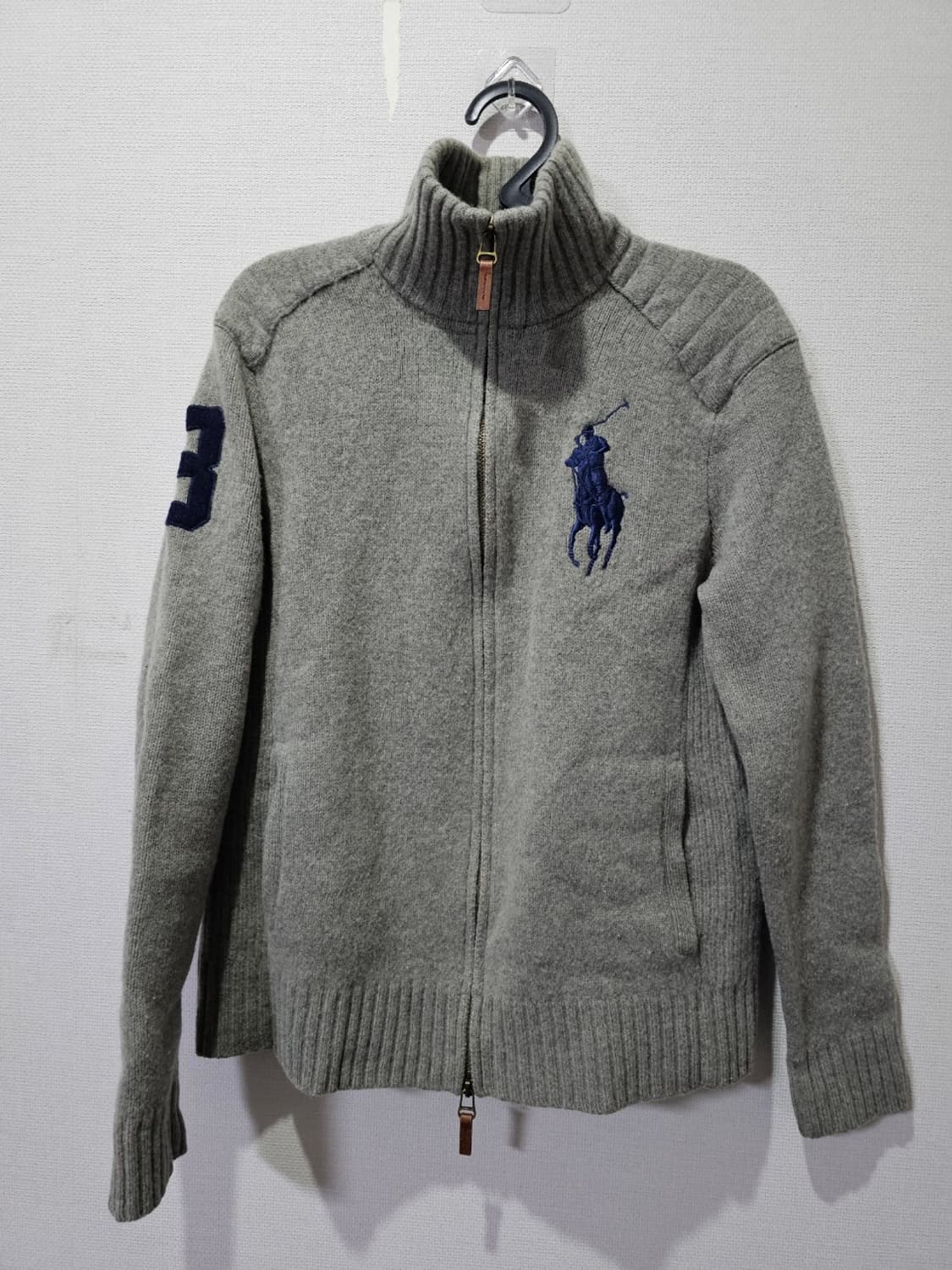 폴로 POLO 빅포니 그레이 니트집업 90 / S 상품이미지1
