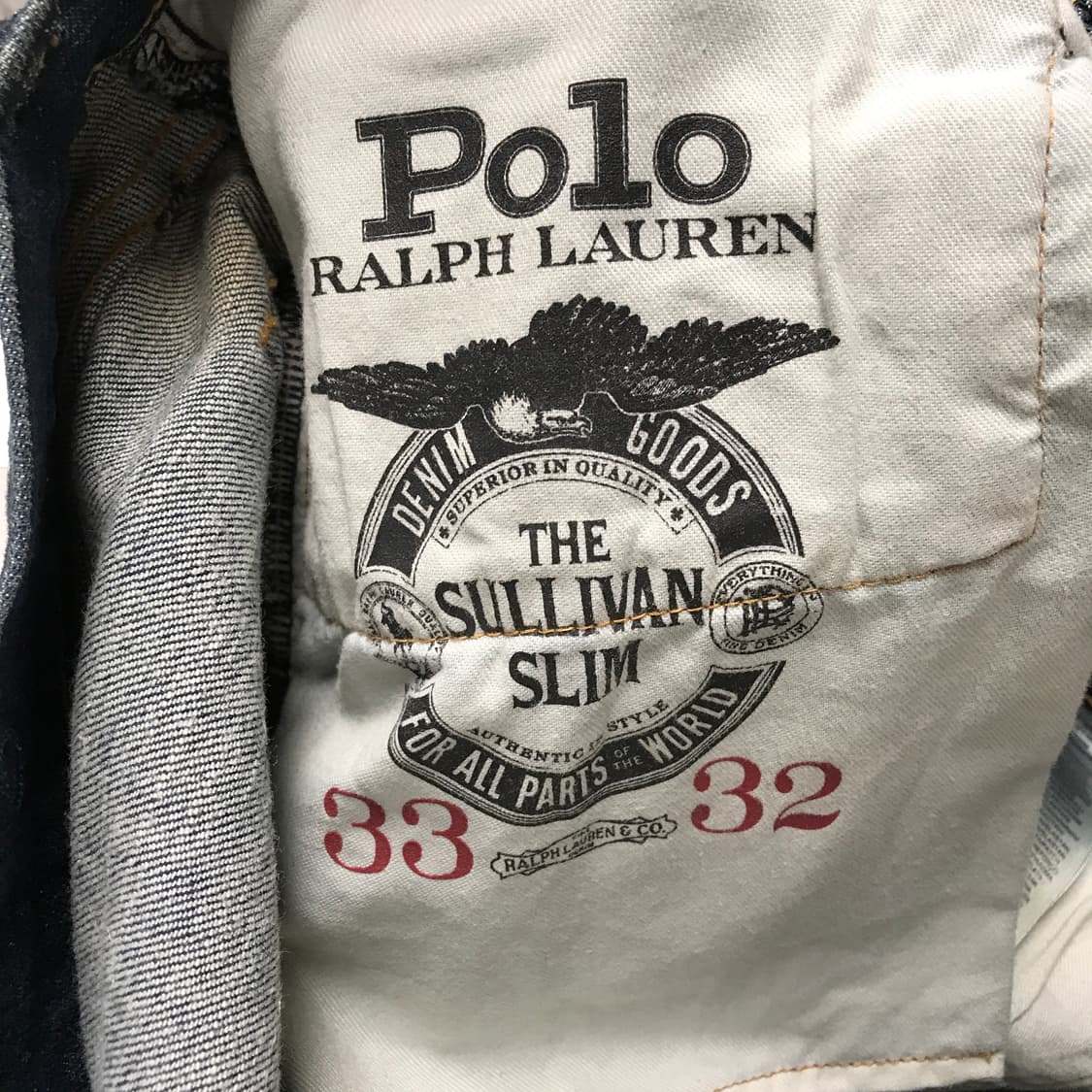 폴로 랄프로렌 멀티 로고 데님 팬츠 33/32 상품이미지6
