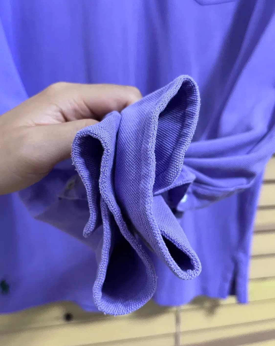 폴로랄프로렌 남성 퍼플매쉬긴팔PK티셔츠 상품이미지5