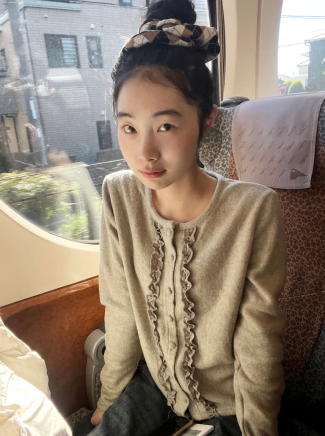 김아홉) 모리걸 green apple fluffy cardigan 상품이미지1