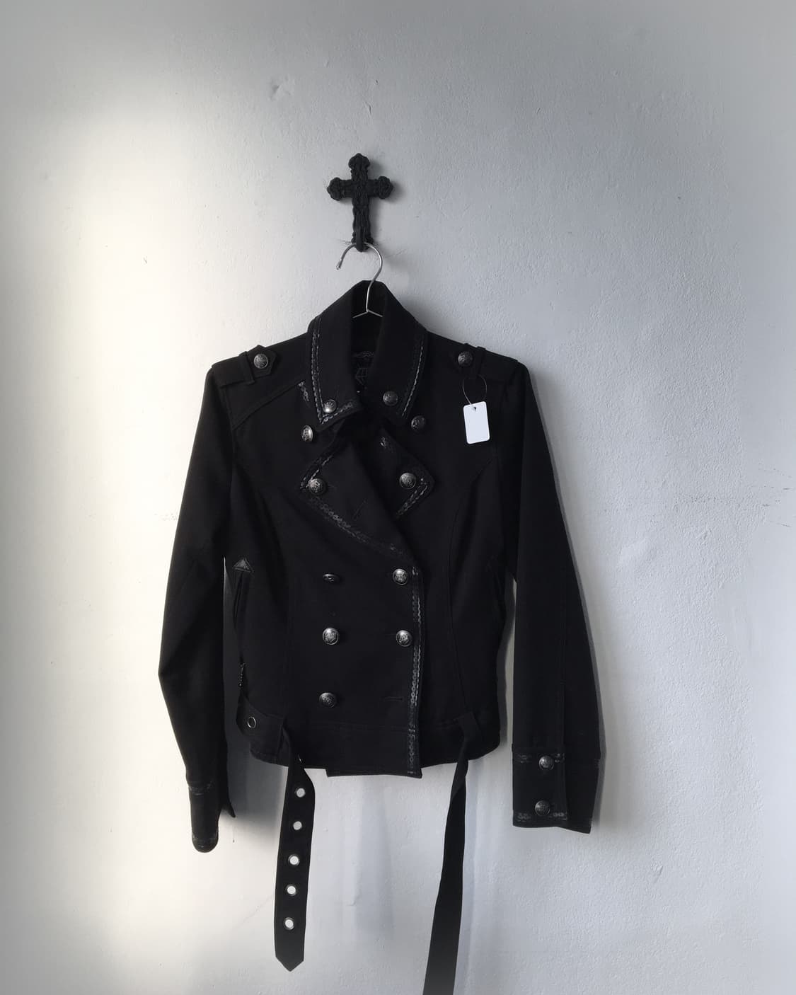 Algonquins double button belted jacket 상품이미지2